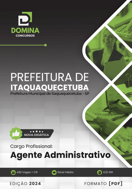 Apostila Agente Administrativo Itaquaquecetuba SP 2024