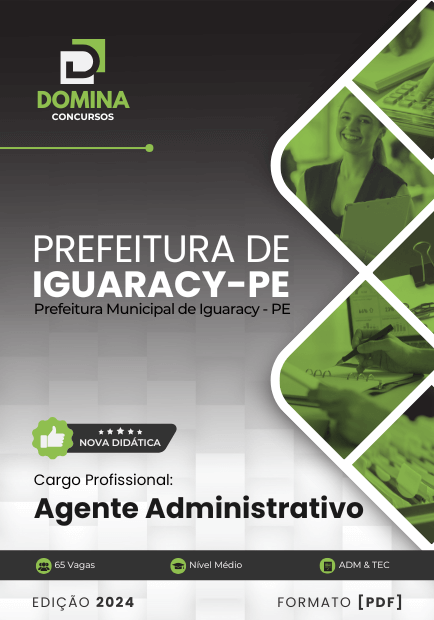 Apostila Agente Administrativo Iguaracy PE 2024