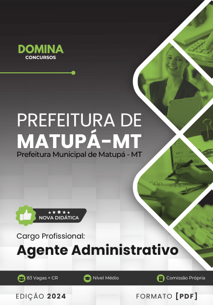 Apostila Agente Administrativo Matupá MT 2024