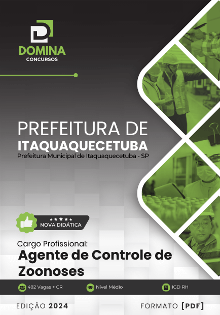 Apostila Agente Controle de Zoonose Itaquaquecetuba SP 2024