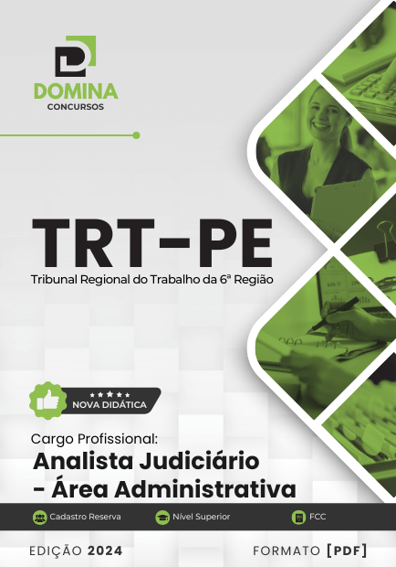 Apostila Analista Judiciário Administrativo TRT PE 2024