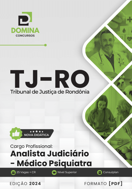 Apostila Analista Judiciário Médico Psiquiatra TJ RO 2024