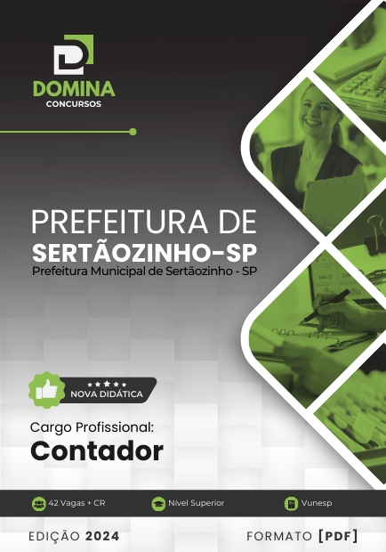 Apostila Concurso Contador Sertãozinho SP 2024