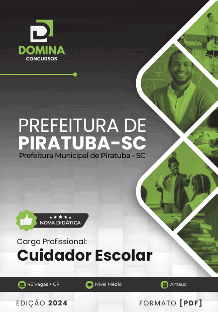 Apostila Cuidador Escolar Piratuba SC 2024