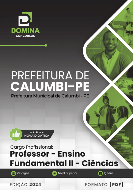 Apostila Professor Ensino Fundamental Ciências Calumbi PE 2024