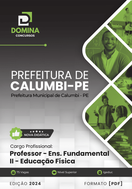 Apostila Professor Fundamental Educação Física Calumbi PE 2024