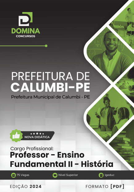 Apostila Professor Fundamental História Calumbi PE 2024