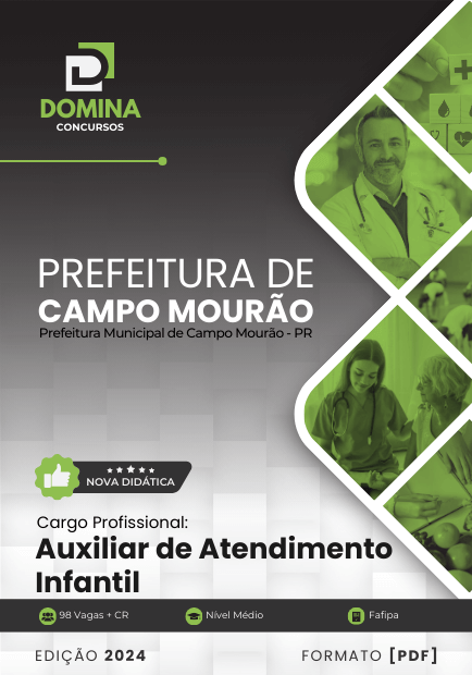 Apostila Auxiliar de Atendimento Infantil Campo Mourão PR 2024