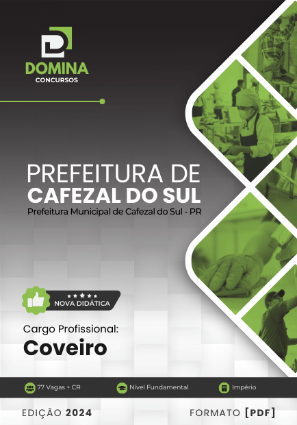 Apostila Coveiro Prefeitura Cafezal do Sul PR 2024