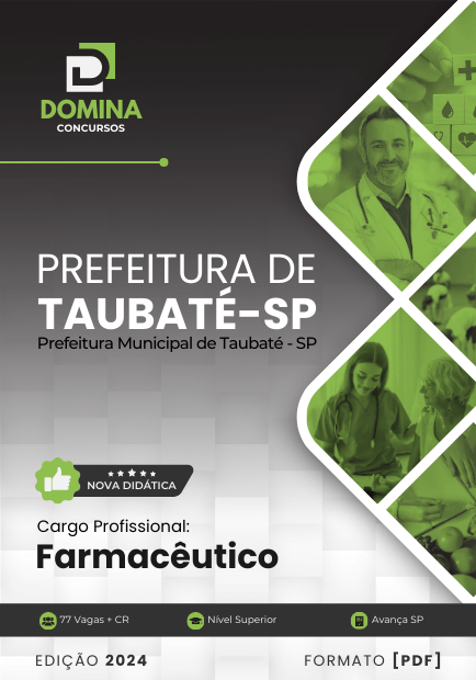 Apostila Farmacêutico Taubaté SP 2024