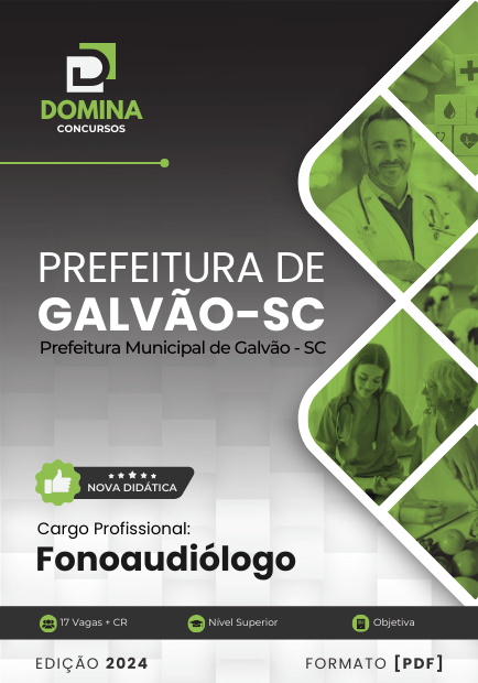 Apostila Fonoaudiólogo Prefeitura de Galvão SC 2025