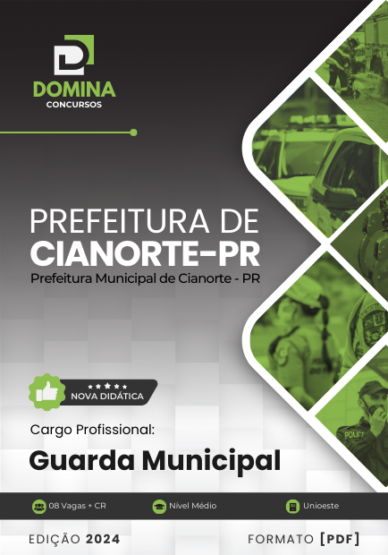 Apostila Guarda Municipal Cianorte PR 2024