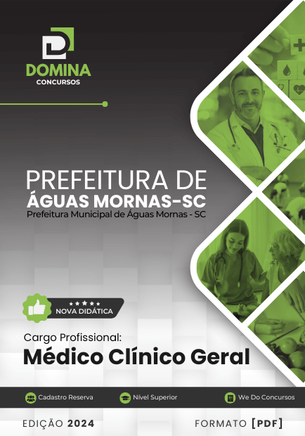 Apostila Médico Clínico Geral Águas Mornas SC 2024