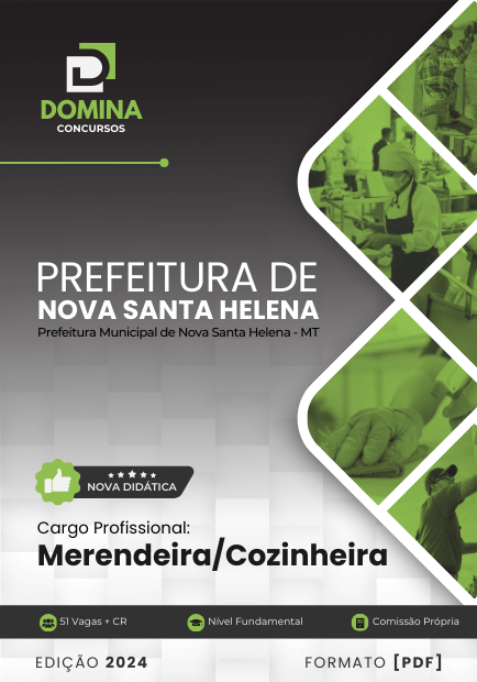 Apostila Merendeira Nova Santa Helena MT 2024