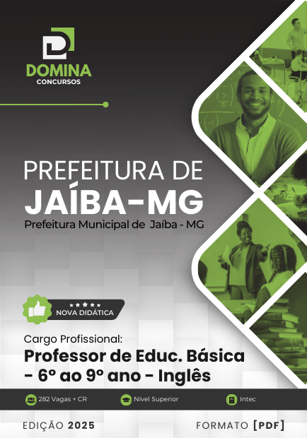 Apostila Professor de Inglês Jaíba MG 2025