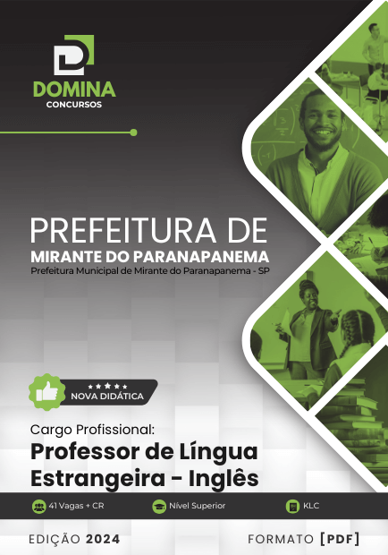 Apostila Professor Inglês Mirante do Paranapanema SP 2024