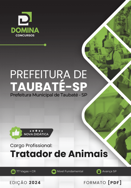 Apostila Tratador de Animais Taubaté SP 2024