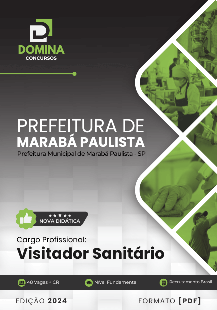 Apostila Visitador Sanitário Marabá Paulista SP 2024