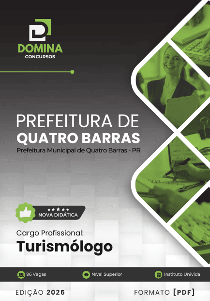 Apostila Turismólogo Quatro Barras PR 2025