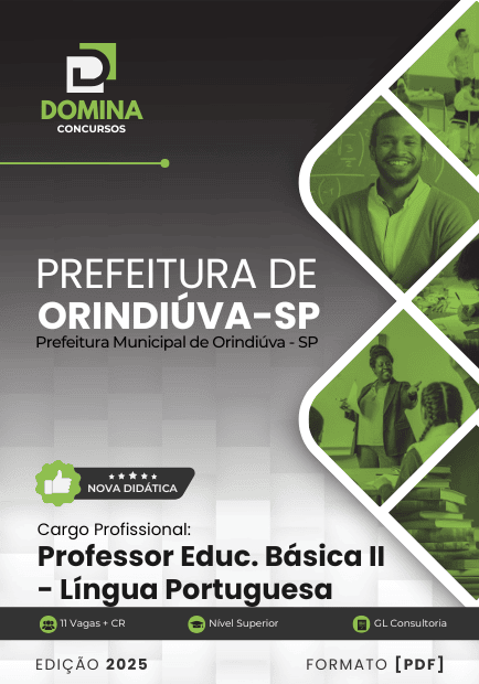 Apostila Professor Língua Portuguesa Orindiúva SP 2025