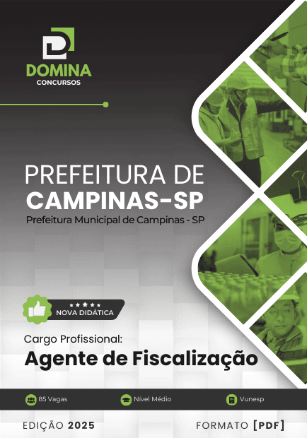 Apostila Agente de Fiscalização Campinas SP 2025