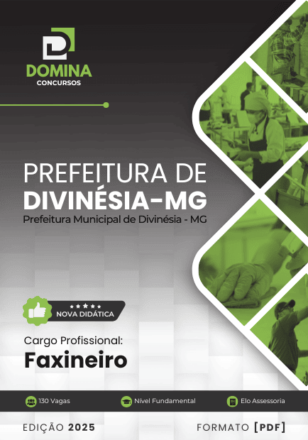 Apostila Faxineiro Divinésia MG 2025