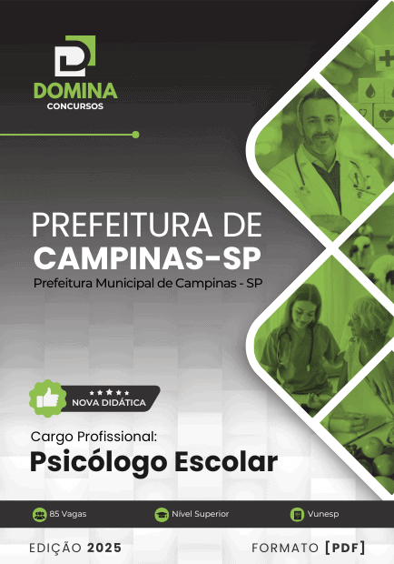 Apostila Psicólogo Escolar Campinas SP 2025