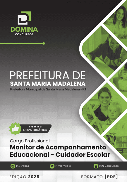 Apostila Cuidador Escolar Santa Maria Madalena RJ 2025