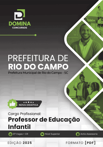 Apostila Professor de Educação Infantil Rio do Campo SC 2025