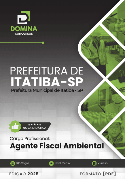 Apostila Agente Fiscal Ambiental Itatiba SP 2025