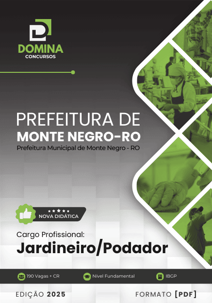 Apostila Jardineiro Monte Negro RO 2025