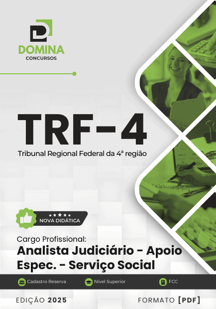 Apostila Analista Judiciário Serviço Social TRF 4 2025