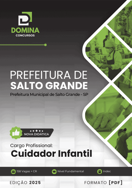 Apostila Cuidador Infantil Salto Grande SP 2025