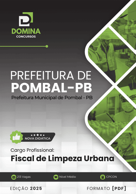 Apostila Fiscal de Limpeza Urbana Pombal PB 2025