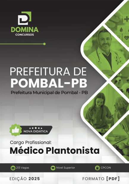Apostila Médico Plantonista Pombal PB 2025