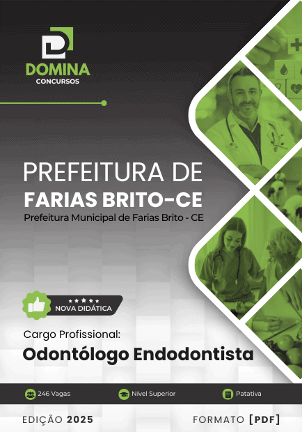 Apostila Odontólogo Endodontista Farias Brito CE 2025