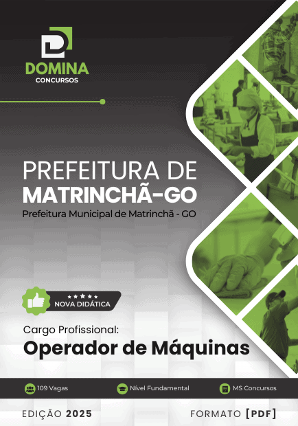 Apostila Operador Máquinas Matrinchã GO 2025
