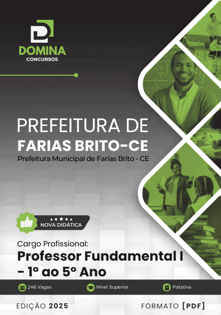 Apostila Professor de Ensino Fundamental Farias Brito CE 2025