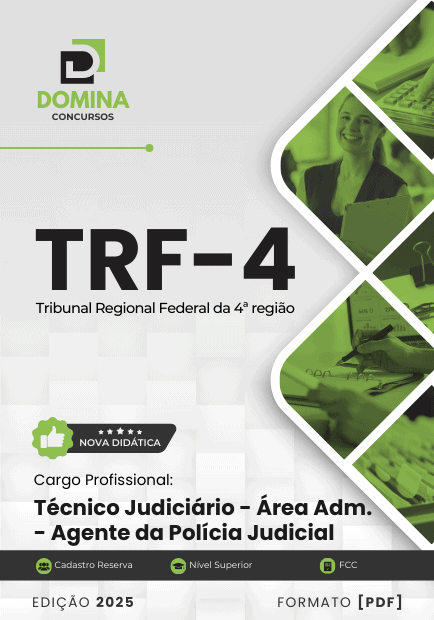 Apostila Técnico Judiciário Agente da Polícia Judicial TRF 4 2025