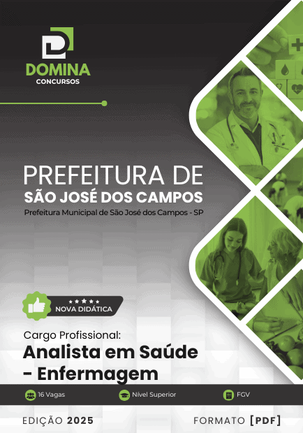 Apostila Analista em Saúde Enfermagem São José dos Campos SP 2025