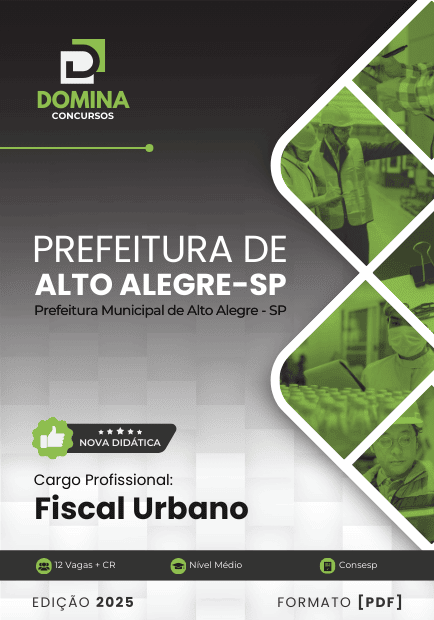 Apostila Fiscal Urbano Alto Alegre SP 2025