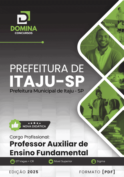 Apostila Professor de Ensino Fundamental Itaju SP 2025