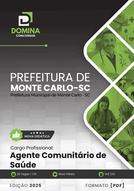 Apostila Agente Comunitário de Saúde Monte Carlo SC 2025