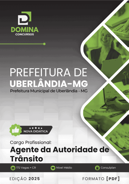 Apostila Uberlândia MG 2025 Agente da Autoridade de Trânsito