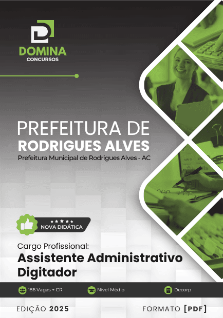 Apostila Assistente Administrativo Rodrigues Alves AC 2025