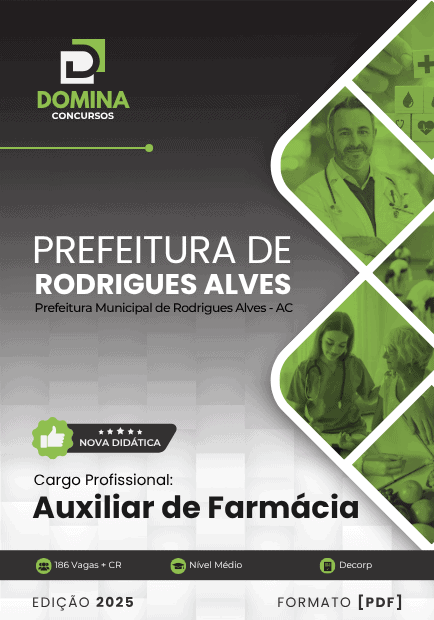 Apostila Auxiliar de Farmácia Rodrigues Alves AC 2025