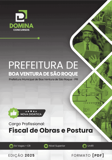 Apostila Fiscal Obras Postura Boa Ventura de São Roque PR 2025
