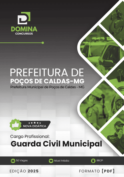 Apostila Guarda Civil Municipal Poços de Caldas MG 2025