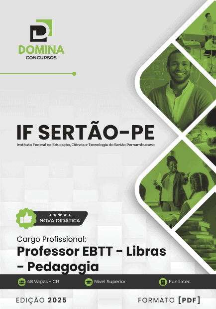 Apostila Professor de Libras Pedagogia IF Sertão PE 2025