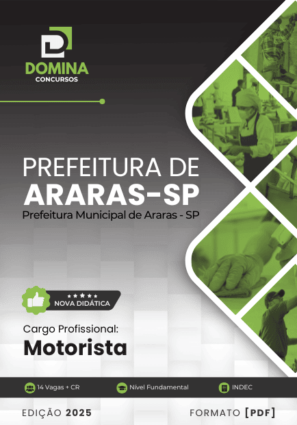 Apostila Motorista Araras SP 2025